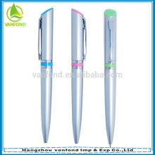 Calidad superior personalizada promoción pluma plástica bola pen/bolígrafo pluma plástica